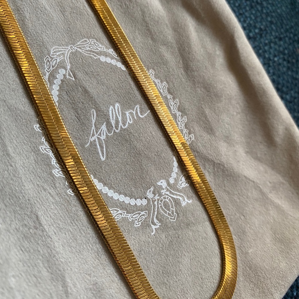 Fallon Hailey Herringbone Chain Necklace, Medium